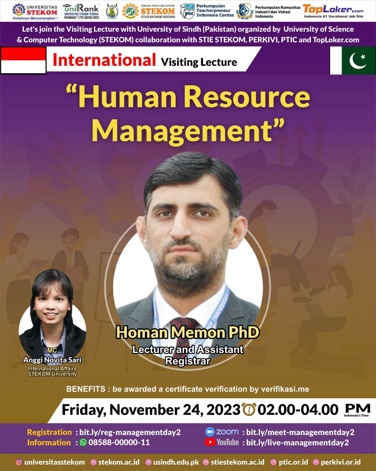 INTERNATIONAL Visiting Lecture Human Resource Management