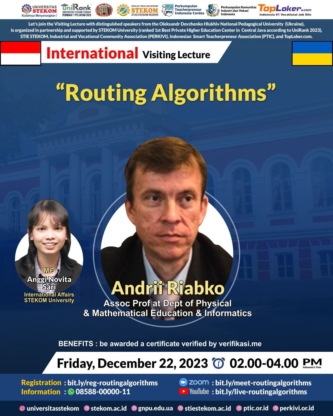 INTERNATIONAL VISITING LECTURE Routing Algorithms