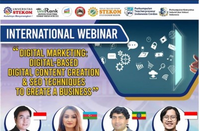 INTERNATIONAL WEBINAR Digital Marketing: Digital -Based Digital Content Creator & Seo Techniques to Create a Business